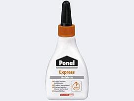 UHU Ponal Express Buteliukas medienos klijai 60g 9H PN12X