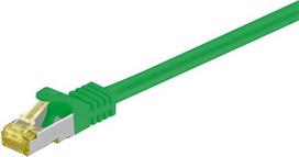 Wentronic goobay - Patch kabelis - RJ-45 (M) į RJ-45 (M) - 30 m - SFTP, PiMF - Cat.7 žalias kabelis - be halogenų, profiliuotas - žalias (91676)