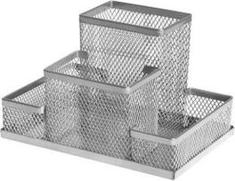 Forofis Priemonių stovas ant stalo 153x103x100mm FOROFIS 91311 sidabrinis metalinis