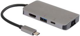 USB šakotuvas „MicroConnect Microconnect USB3.1CCOM16“ prijungimo stotelė, laidinis, USB 3.2 Gen 1 (3.1 Gen 1), C tipo, pilkas