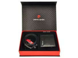 DOVANŲ RINKINYS VYRUI - PINIGINĖ IR DIRŽAS PIERRE CARDIN ZG-200