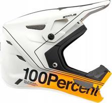 100% Kask full face juniorski STATUS DH/BMX Helmet Carby Sidabrinis dydis S (47-48 cm)