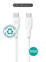 Kabelis USB eStuff USB-C - USB-C 2 m Baltas (ES604270)
