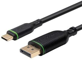 Kabelis USB MicroConnect USB-C - DisplayPort 2 m Juodas (MC-USBCDP2)