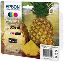 „Epson 604/604XL Multipack“ – 4 kasečių pakuotė – XL (juodas) + standartinė talpa – juoda, geltona, žydra, rausva – originali – blisterinė pakuotė su RF/garsiniu signalu – rašalo kasetė – skirta „Expression Home XP-2200“, „2205“, „3200“, „3205“, „4200“, „4205“, „WorkForce WF-2“