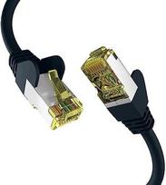 Efb Elektronik M-Cab CAT6A Juodas 1.5M PATCH CORD/RJ45 S/FTP LSZH 10GBIT CU LAN