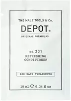 Depot, 200 plaukų procedūrų Nr. 201, botaninis kompleksas, plaukų kondicionierius, atgaivinimui, 10 ml