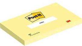 Lipnus lapelis Post-it 3M, 76x127 mm, 12x100 lapų, Geltona
