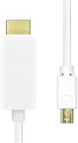 „ProXtend Mini Displayport 1.2“ į HDMI 3M, baltas, 3 m, „Mini DisplayPort“, HDMI, kištukas, kištukas, tiesus