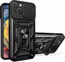 Hurtel Hybrid Armor Camshield dėklas skirtas Realme 10 Pro+, juodas
