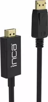 Kabelis Inca DisplayPort – HDMI 1.8m juoda (IDPH-18T)