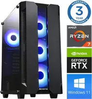 Stacionarus kompiuteris INTOP Ryzen 7 5700X 32GB 250SSD M.2 NVME+2TB RTX3050 6GB WIN11Pro (RW35264)