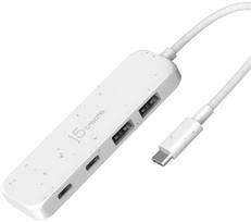 USB ŠAKOTUVAS j5create j5create JCH342EW USB 3.2 Gen 1 (3.1 Gen 1) Type-C 10000Mbit/s Baltas
