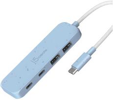 J5Create EKOLOGIŠKAS USB-C Į 4 PRIEVADŲ / C TIPO A TIPO 2 KARTOS ŠAKOTAS