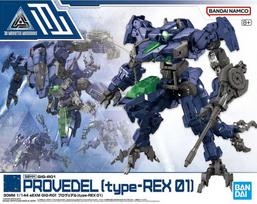 Bandai 30MM eEXM GIG-R01 Provedel Type-Rex 01 1/144 Gunpla modelis
