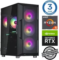 Stacionarus kompiuteris INTOP Ryzen 5 5500 32GB 250SSD M.2 NVME+2TB RTX3050 6GB no-OS (RW36289NS)