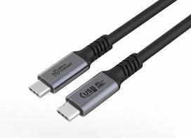 USB kabelis MicroConnect USB-C - USB-C 0,5 m juodas (USB4CC05-240W)