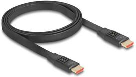 Kabelis Delock High Speed HDMI płaski kabelis 48Gbps 8K 60 Hz 1 m