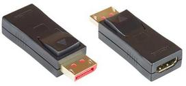 Adapteris AV Alcasa Alcasa HDMI-DP14G lyties keitiklis / Displayport kabeliai Juodas