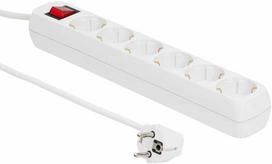 Maitinimo kabelis MicroConnect Microconnect ADC13 skirstytuvas 1,5 m 6 x tinklo lizdai Vidinis Baltas