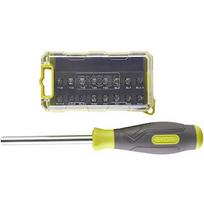 Ryobi screwdriver RSD17PCS, with 17-piece bit set (green/gray) 5132005348