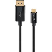 Goobay USB adapter cable, USB-C male > DisplayPort male, 4K 60Hz (black, 2 meters, 21.6Gbit/s) 75705