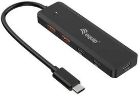 HUB USB Equip USB-Hub 4-Port 3.2/C->2xUSB-C 2xUSB-A 10Gbps o.Netz.sw