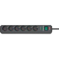 Brennenstuhl Eco-Line 6-way power strip (anthracite, 1.5 meters, 13,500A surge protection) 1159710