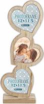 Nuotraukų rėmelis Ramka ZEP Frida 3x12x11,5 Ramka drewniana su 3 sercami RE333