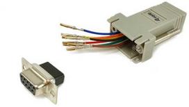 Adapteris AV Equip Equip Adapteris DB9 -> RJ45 Adapteris Bu/Bu TIA/EIA-561