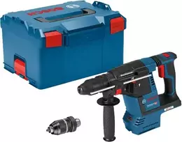 Perforatorius Bosch Akumuliatorinis smūginis gręžtuvas GBH 18V-26 F Professional be akumuliatoriaus ir kroviklio, 18 voltų (mėlynas/juodas, be akumuliatoriaus ir įkroviklio, L-BOXX dėžutėje) (061191000J)