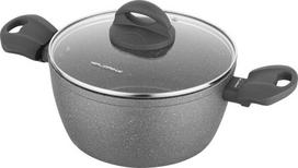 Florina Puodas iš akmens su dangčiu indukcinei ir dujinei viryklėi Lava Stone 16 cm 1,2 l