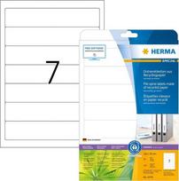 Herma etiketės A4 formato segtuvams, 20 lapų, 192x38