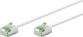 „Goobay“ itin lankstus CAT 8.1 jungiamasis kabelis, plonas, U/FTP, baltas - Kabelio ilgis 1 m