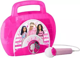 Ekids Boombox garsiakalbis mikrofonas karaoke 2in1 vaikams kūdikių tema Barbie Doll / Be-115.11mv22