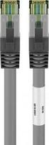 Wentronic „Goobay Goobay CAT 8.1“ jungiamasis kabelis, S / FTP (PiMF), pilkas, 0,25 m - LSZH be halogenų, varis AWG 24 (55134)