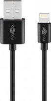Wentronic USB laidas Goobay USB-A - Lightning 0.5 m Juodas (JAB-3332473)