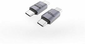 Adapteris USB MicroConnect USB-C - USB-C Sidabrinė (Premium USB4 Gen 3x2 USB-C)