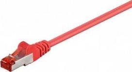 Wentronic „Goobay“ CAT 6 jungiamasis kabelis, S/FTP (PiMF), Raudona - Kabelio ilgis 30 m (68286)
