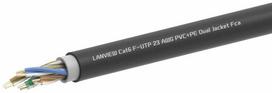 Lanview Kabelis sieciowy Cat.6, F/UTP, PVC+PE, zewnętrzny, 305m (LVN-CAT6PE-2FUTP-305M)