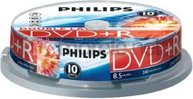 1x10 Philips DVD+R 8,5GB DL 8x SP