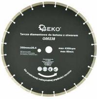 Geko deimantinis diskas betonui 350 mm x 25,4 mm su papildoma skyle (G00238)