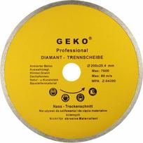 Geko deimantinis diskas 200 mm 25,4 pilno skersmens (G00249)