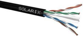 „Solarix CAT6 UTP PE Fca“ lauko instaliacijos kabelis, 500 m/ritė, SXKD-6-UTP-PE