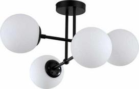 Light Prestige pakabinamas šviestuvas Miegamojo pakabinamas šviestuvas juodos Romos stiklo pieno molekulės