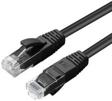 „MicroConnect Microconnect MC-UTP6A0015S“ kabelis, juodos spalvos, 0,15 m, Cat6a U/UTP (UTP)