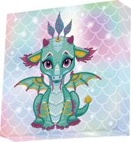 Diamond Dotz Deimantinė mozaika ARIEL THE BABY DRAGON 22x22 cm