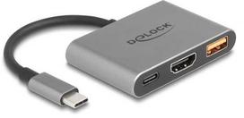 HUB USB Delock DELOCK USB Type-C Adapteris zu HDMI 4K 30 Hz mit USB Typ-A und USB Type-C PD 2.0 90 W