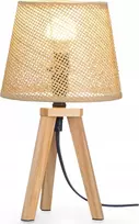 Gift Decor Dovanų dekoras Stalinė lempa Giftdecor Boho naktinė lempa NATŪRALUS* 32 cm