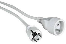 LOGON LOGON PSPC03W Baltas maitinimo laidas 3 m F tipo maitinimo kištukas